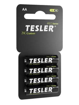 Батарейки TESLER R06-4 (ZINC Carbon) SIZE  AA 4 штуки ( упаковка 60 шт.) відмінна якість