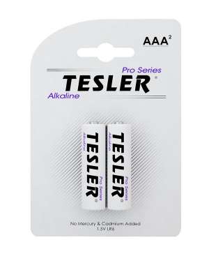 Батарейкa TESLER Alkaline LR03-2 size AAA ( упаковка 2 шт.) відмінна якість