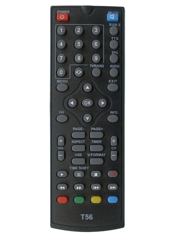 Пульт для тюнера цифрового ефірного телебаченя DVB-T2 Satcom T505 Wi-Fi YOUTUBE MEGOGO IPTV 2USB