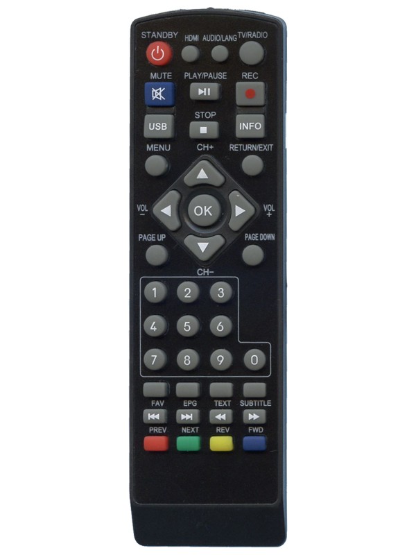 Пульт для тюнера цифрового ефірного телебаченя DVB-T2 Samtech HD TV