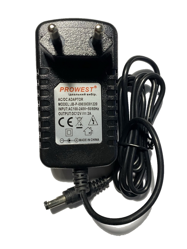 Блок живлення 12V 2А конектор 5,5 х 2,5 мм